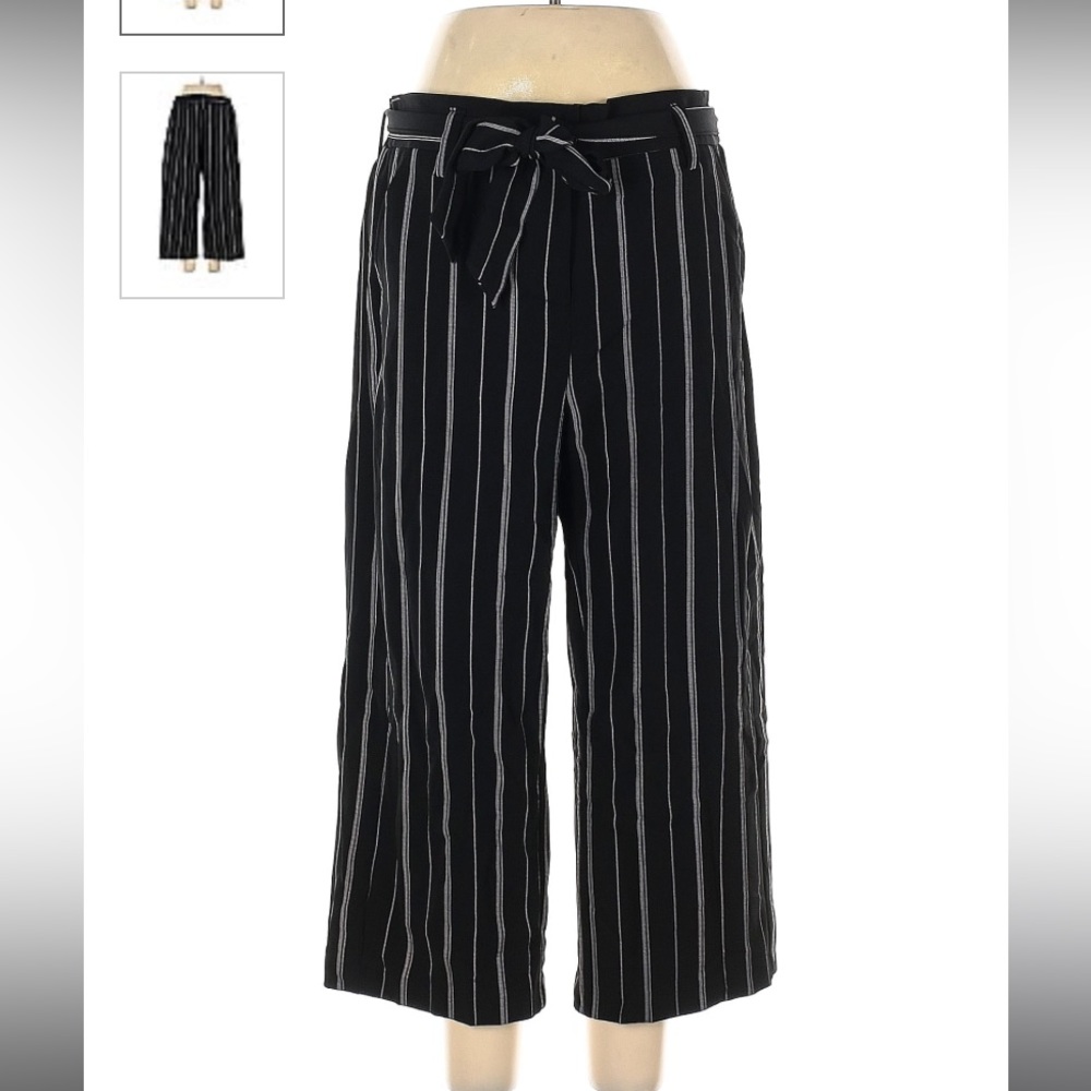 APT 9 Vertical Striped Black & White Pants